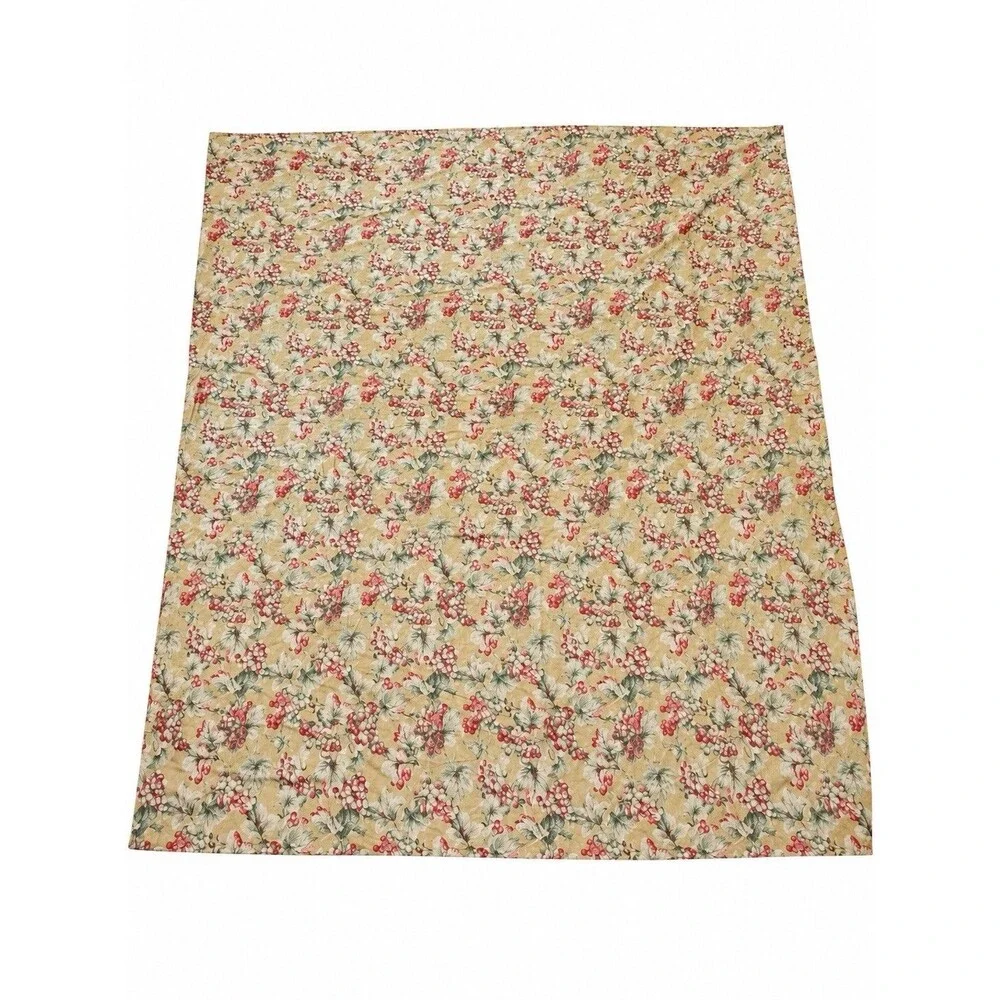 Nancy Koltes Vintage 1990s King Duvet Cover Floral Italy 100% Cotton 106